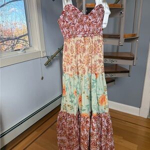 NWT FREE PEOPLE Bluebell Maxi Dress / Lilac Combo Size Medium